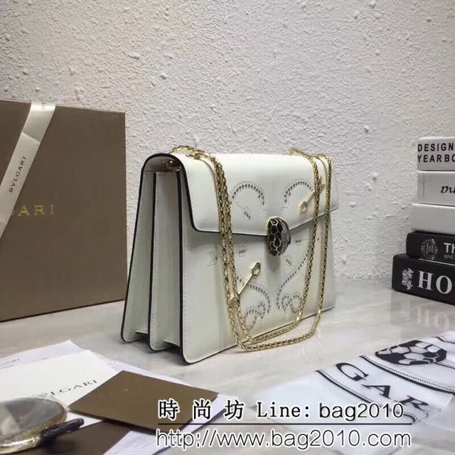 BVLGARI寶格麗 專櫃新品 Serpenti Forever系列 雙層蛇頭包 鏈條單肩斜挎包 B285887 FYD1074
